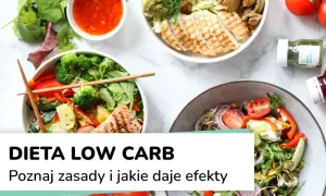 Kolorowe sałatki z kurczakiem i łososiem, idealne na dietę low carb. Zdrowe i sycące posiłki.