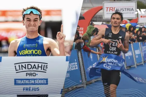 Alex Yee świętuje zwycięstwo, być może ustanawiając rekord świata na 10 km.