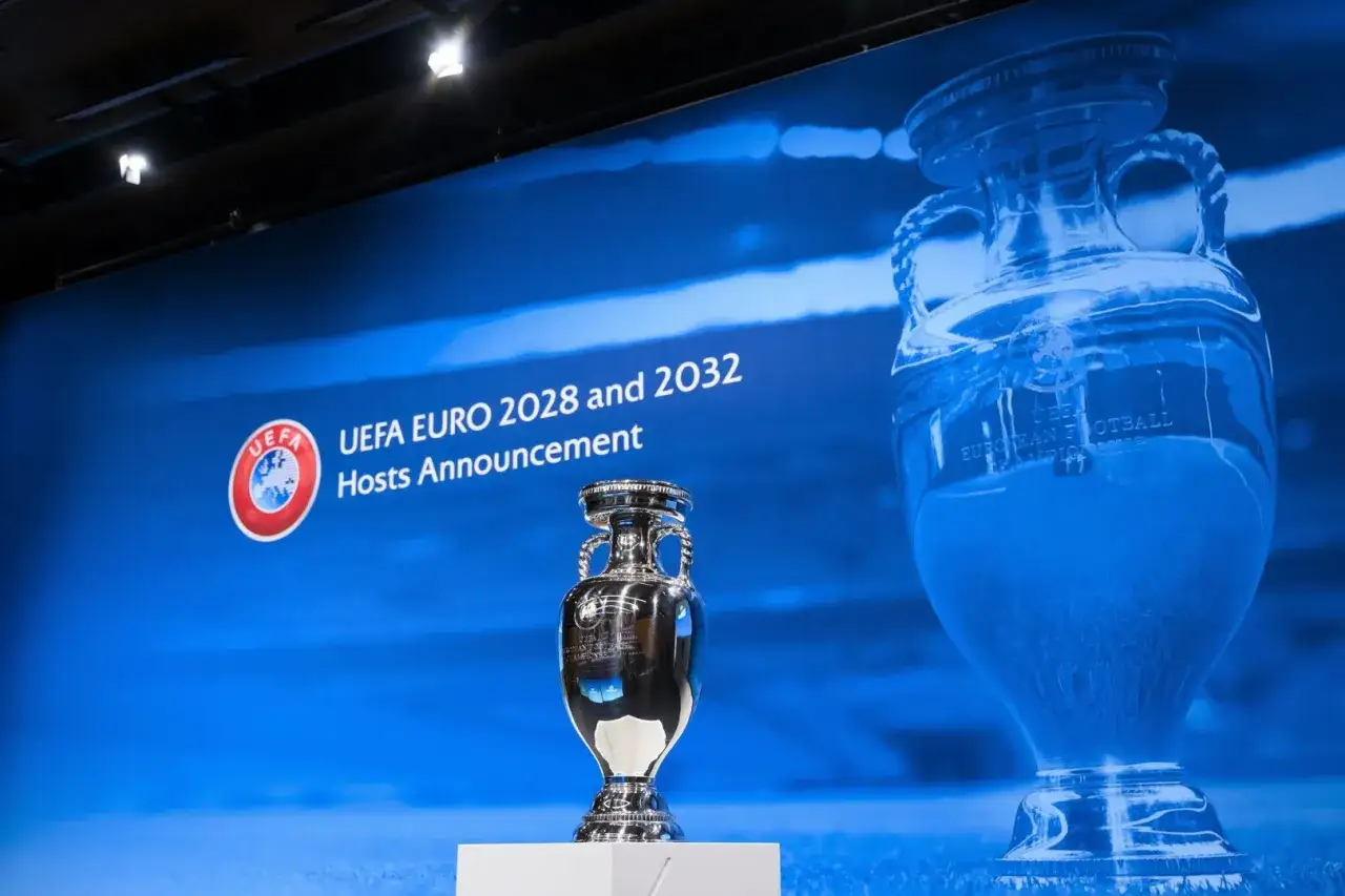 Mapa kraj&oacute;w gospodarzy Euro 2028